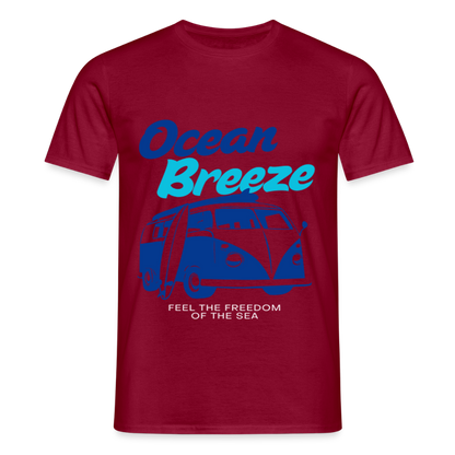 Men's Camping T-Shirt - brick red