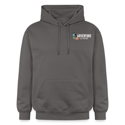 Adult  Unisex  Midweight Hoodie  {Customise Breed & Paw} - dark grey
