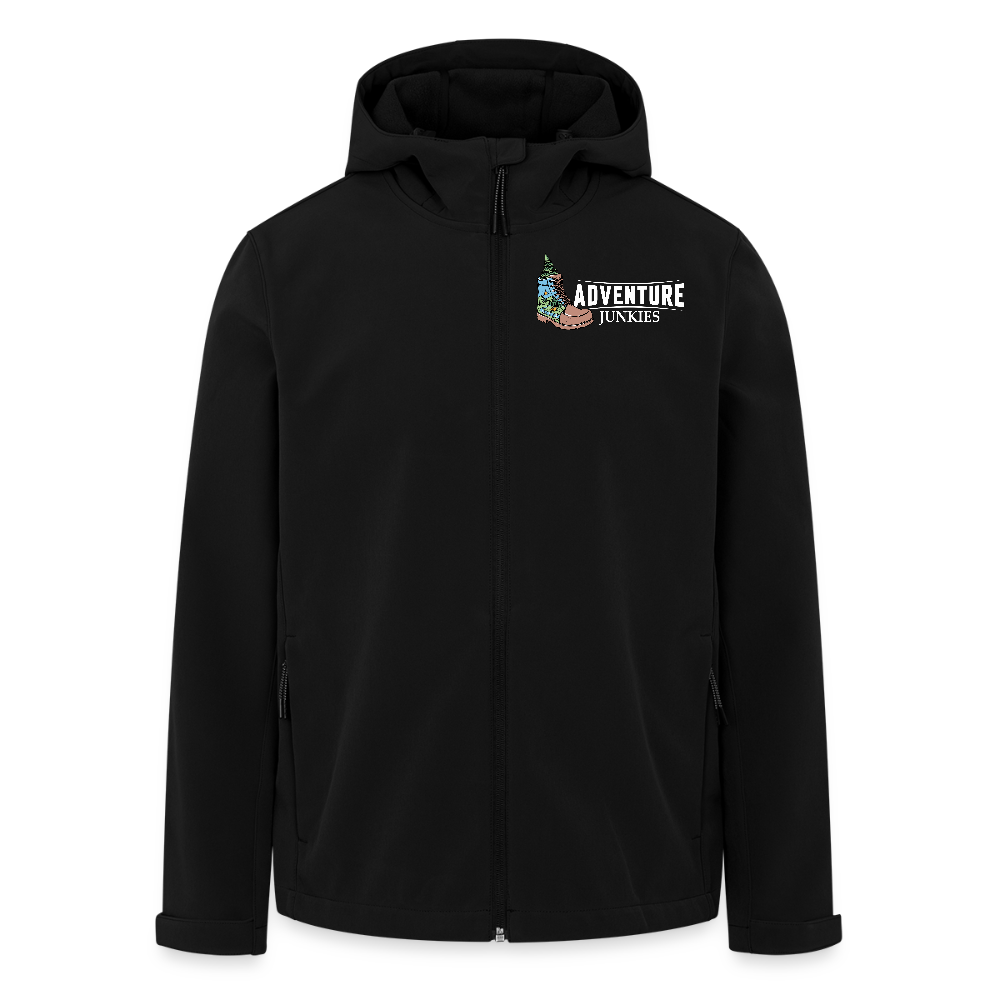 Unisex Recycled Softshell Jacket THE DISCOVERER - black