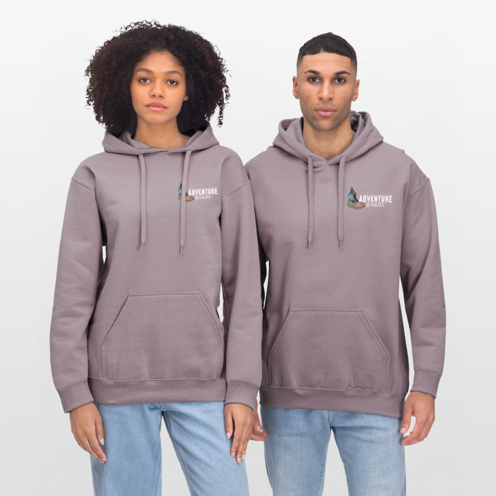 Adult Unisex Midweight Hoodie - purple-grey 