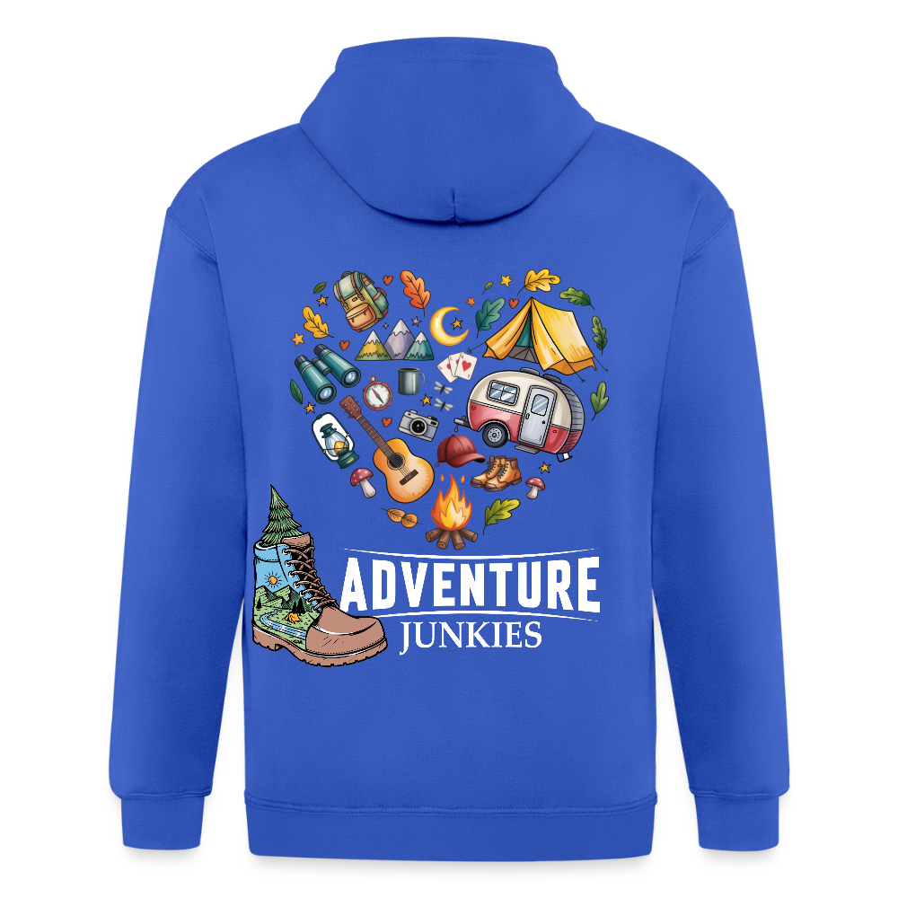 Unisex Heavyweight Hooded Jacket - royal blue