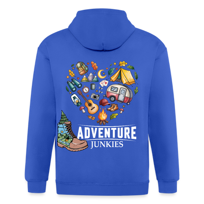 Unisex Heavyweight Hooded Jacket - royal blue