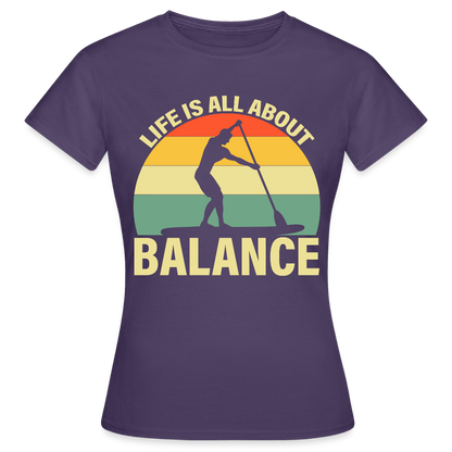 Women's Water Adventure T-Shirt - dark purple