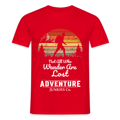Men's Hiking & Walking T-Shirt - red