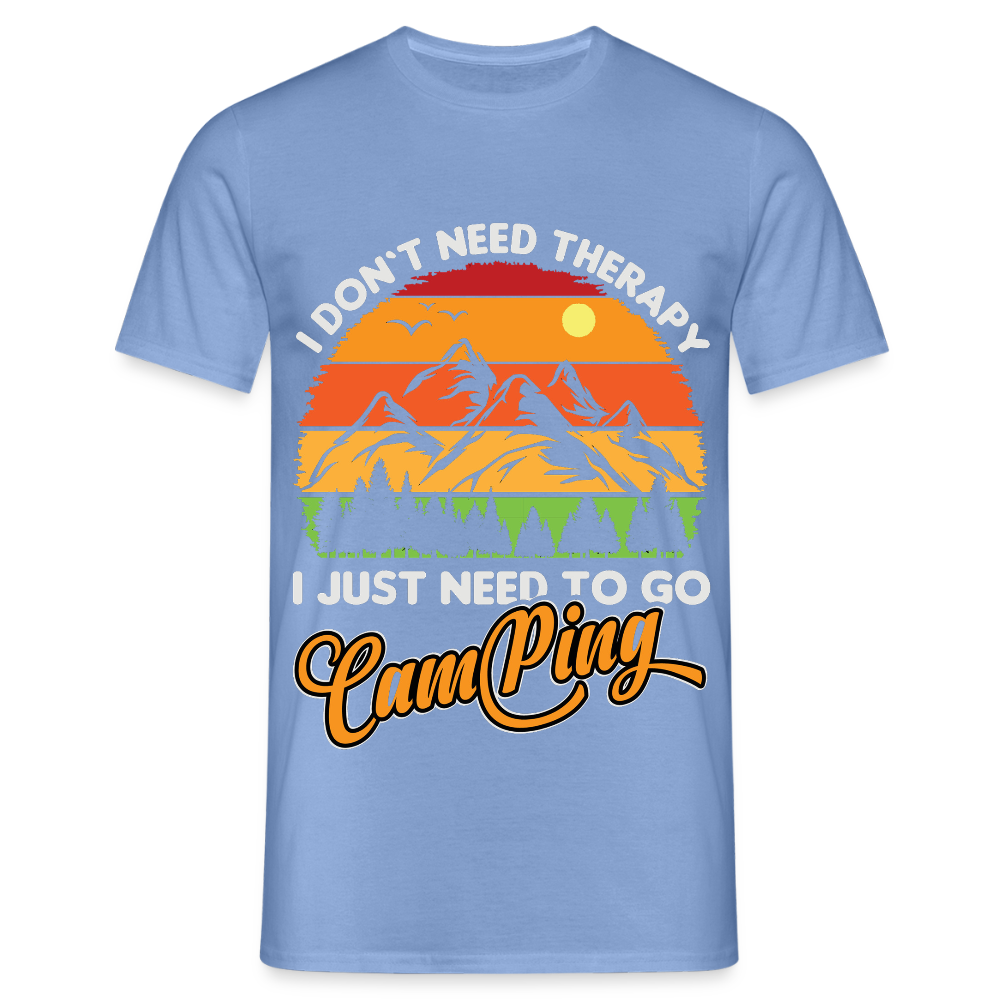 Men's Camping T-Shirt - carolina blue