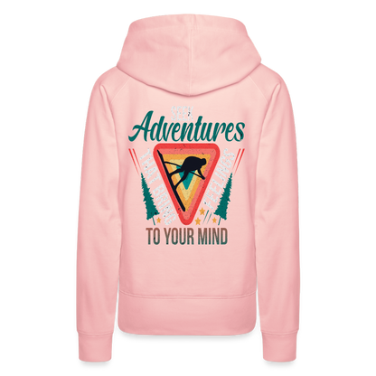 Women’s Premium  Hiking / Walking Hoodie - crystal pink