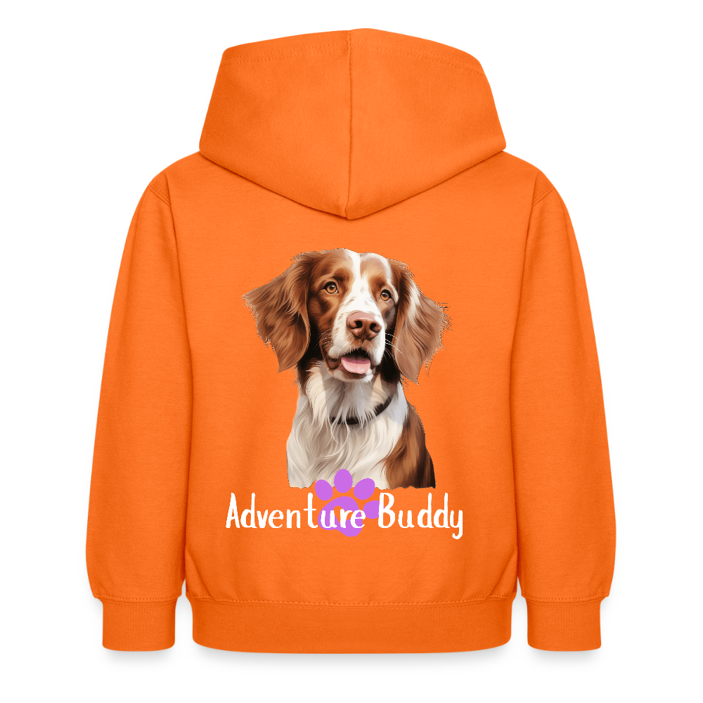 Children's Unisex  Hoodie { Customise Breed & Paw } - orange