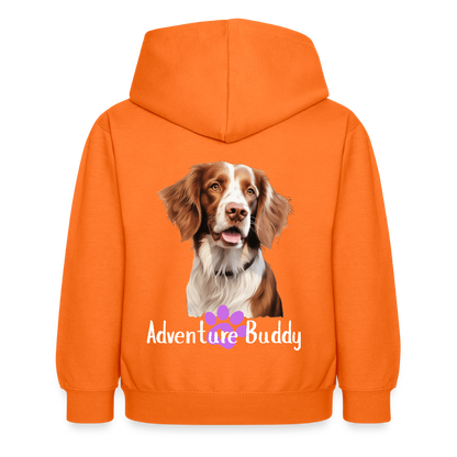 Children's Unisex  Hoodie { Customise Breed & Paw } - orange