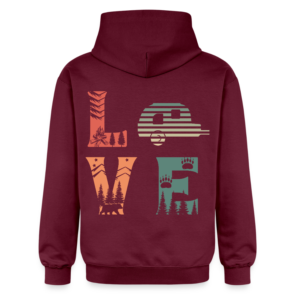 Unisex Midweight Hoodie - maroon