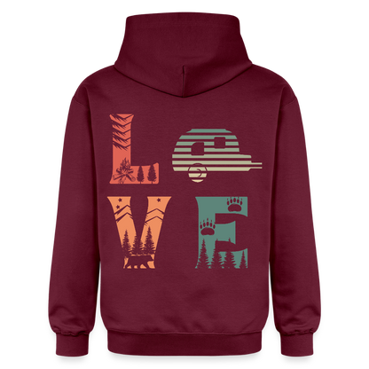Unisex Midweight Hoodie - maroon