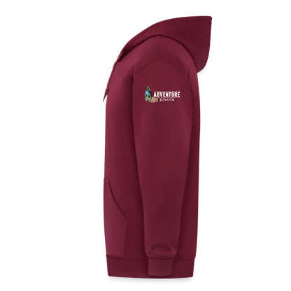 Adult Unisex Heavyweight Hooded Jacket - maroon