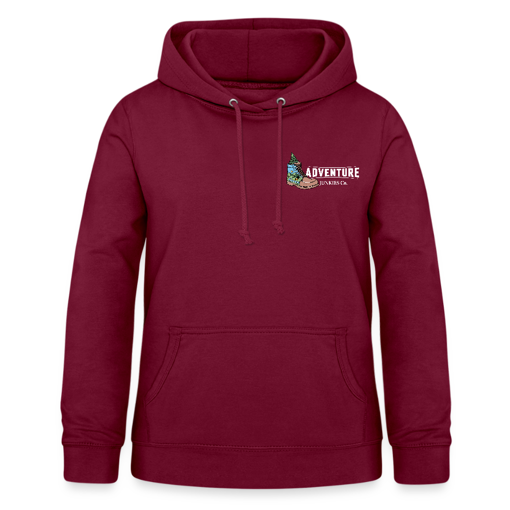 Women's Hoodie Water Adventure - bordeaux