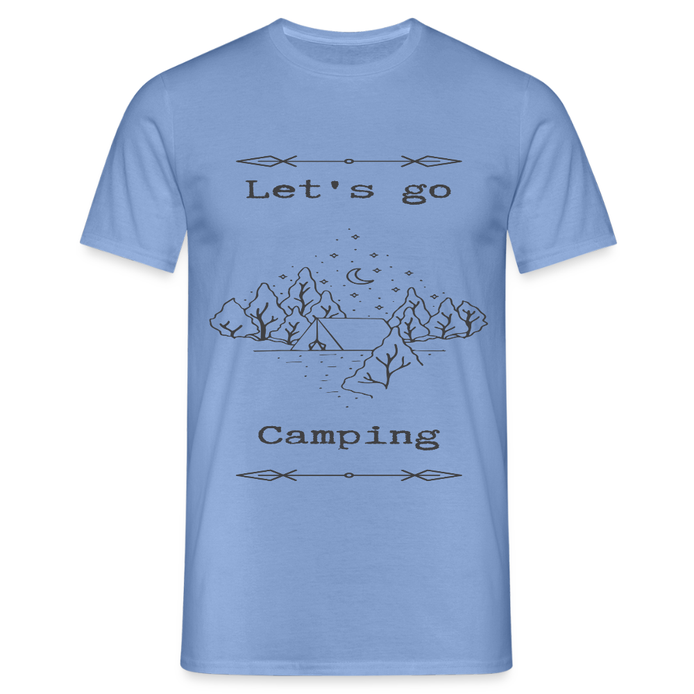 Men's  Camping T-Shirt - carolina blue