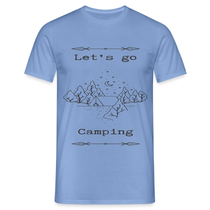 Men's  Camping T-Shirt - carolina blue
