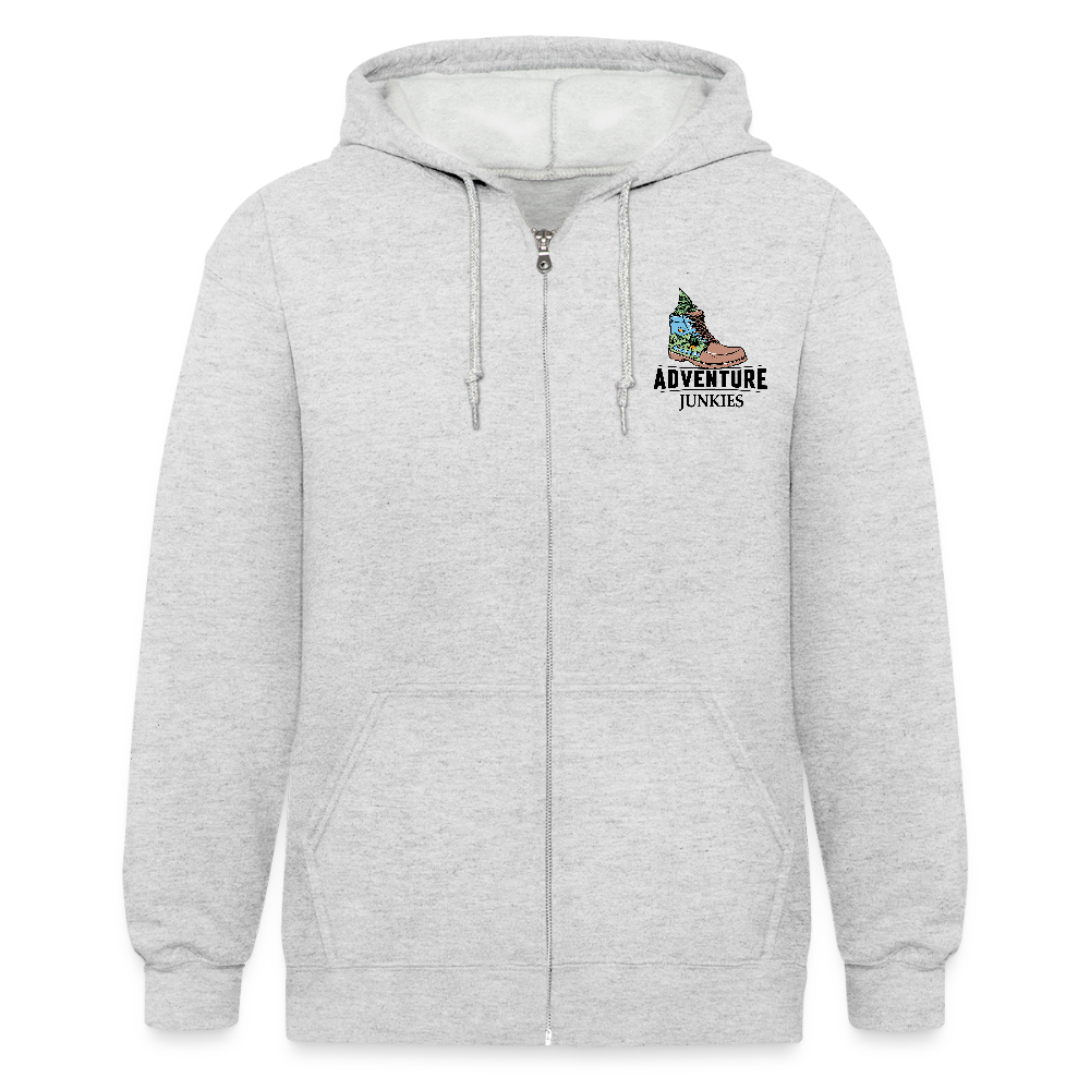 Unisex Heavyweight Hooded Jacket - heather white