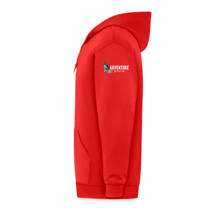 Adult Unisex Heavyweight Hooded Jacket - red