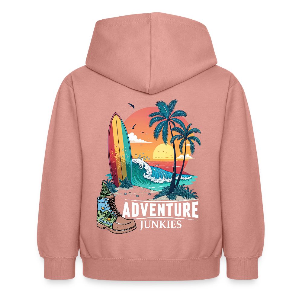 Children's  Unisex Hoodie - dusky rose