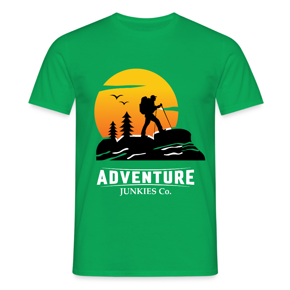 Men's Hiking & Walking T-Shirt - kelly green