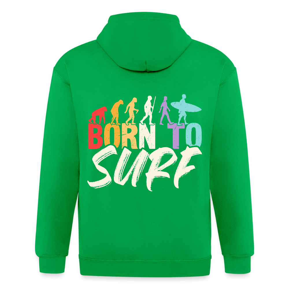 Adult Unisex Heavyweight Hooded Jacket - kelly green