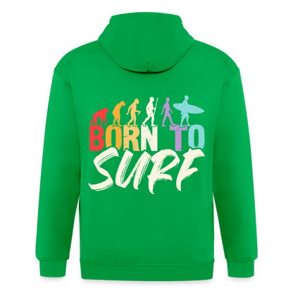 Adult Unisex Heavyweight Hooded Jacket - kelly green