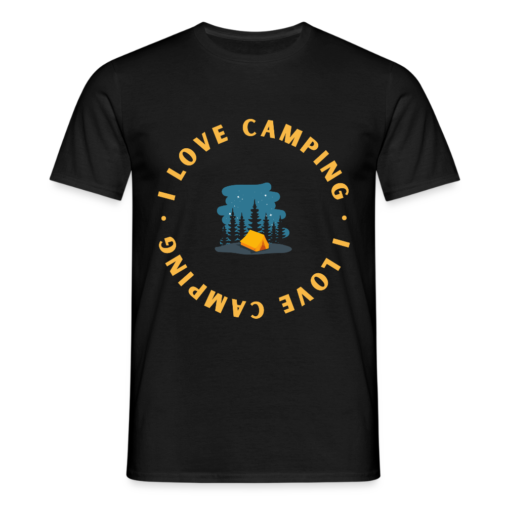 Men's Camping  T-Shirt - black