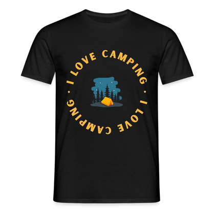 Men's Camping  T-Shirt - black