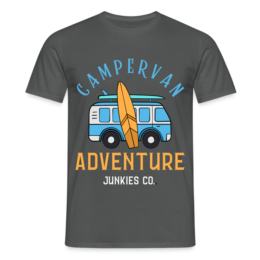 Men's Camping T-Shirt - charcoal grey