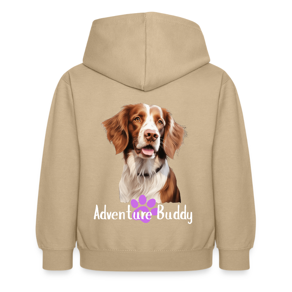 Children's Unisex  Hoodie { Customise Breed & Paw } - sand