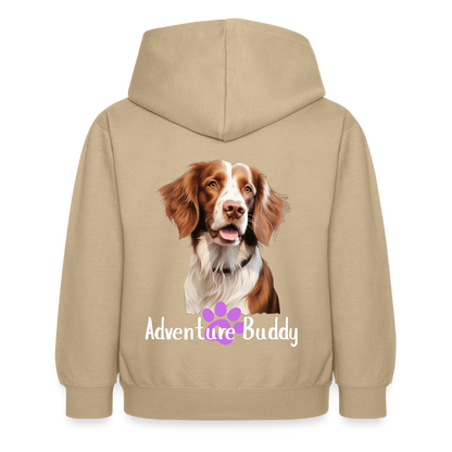 Children's Unisex  Hoodie { Customise Breed & Paw } - sand