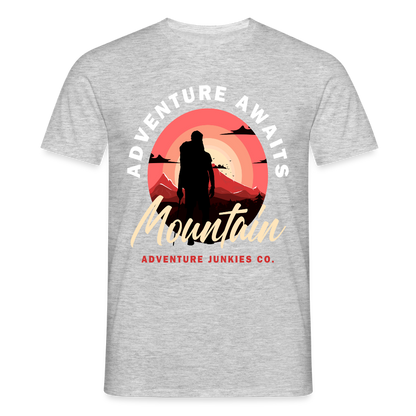 Men's Hiking & Walking T-Shirt - heather grey