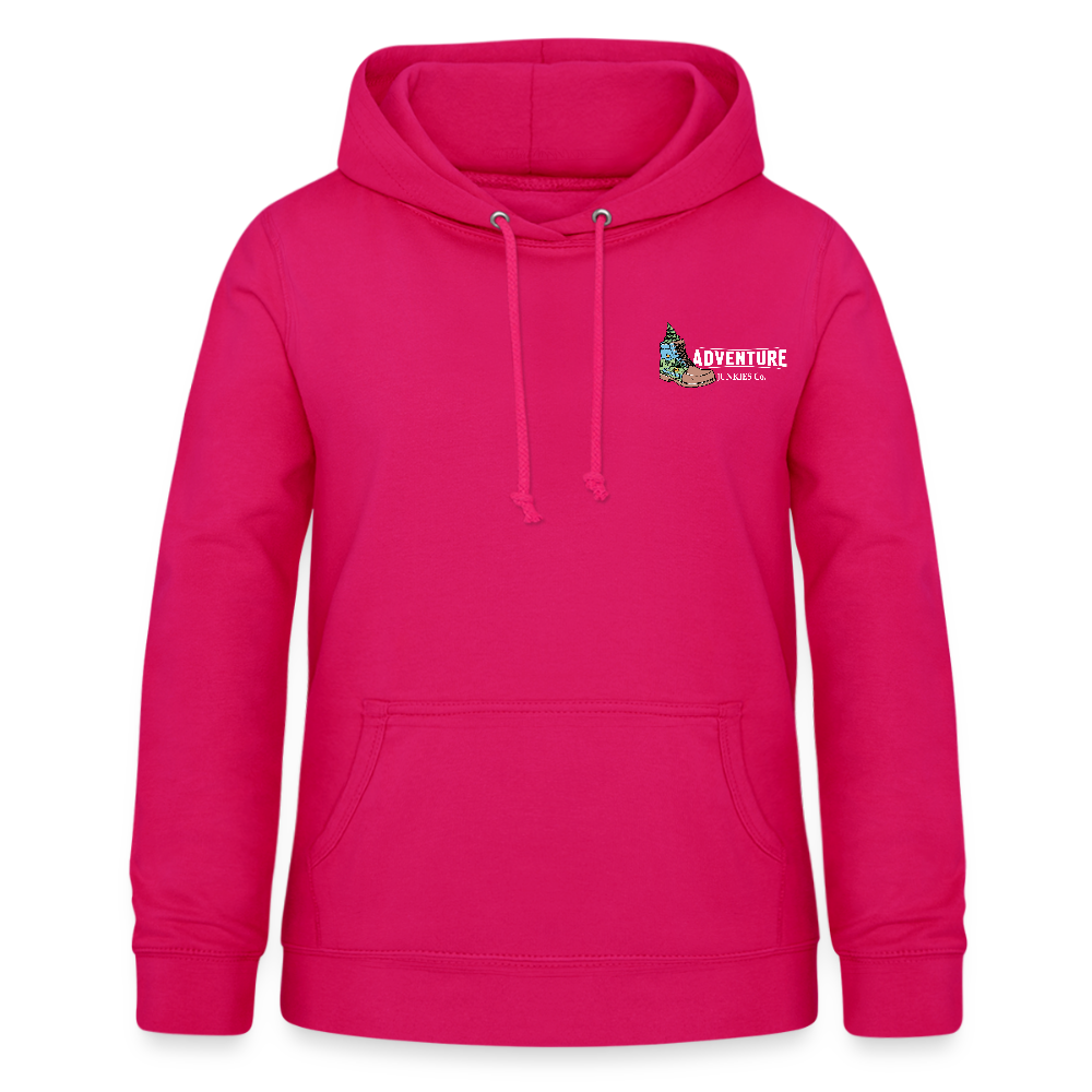 Women's Hoodie Water Adventures - dark pink