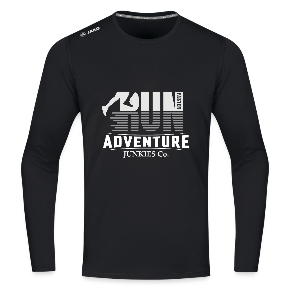 Long Sleeve Breathable Running Top - black