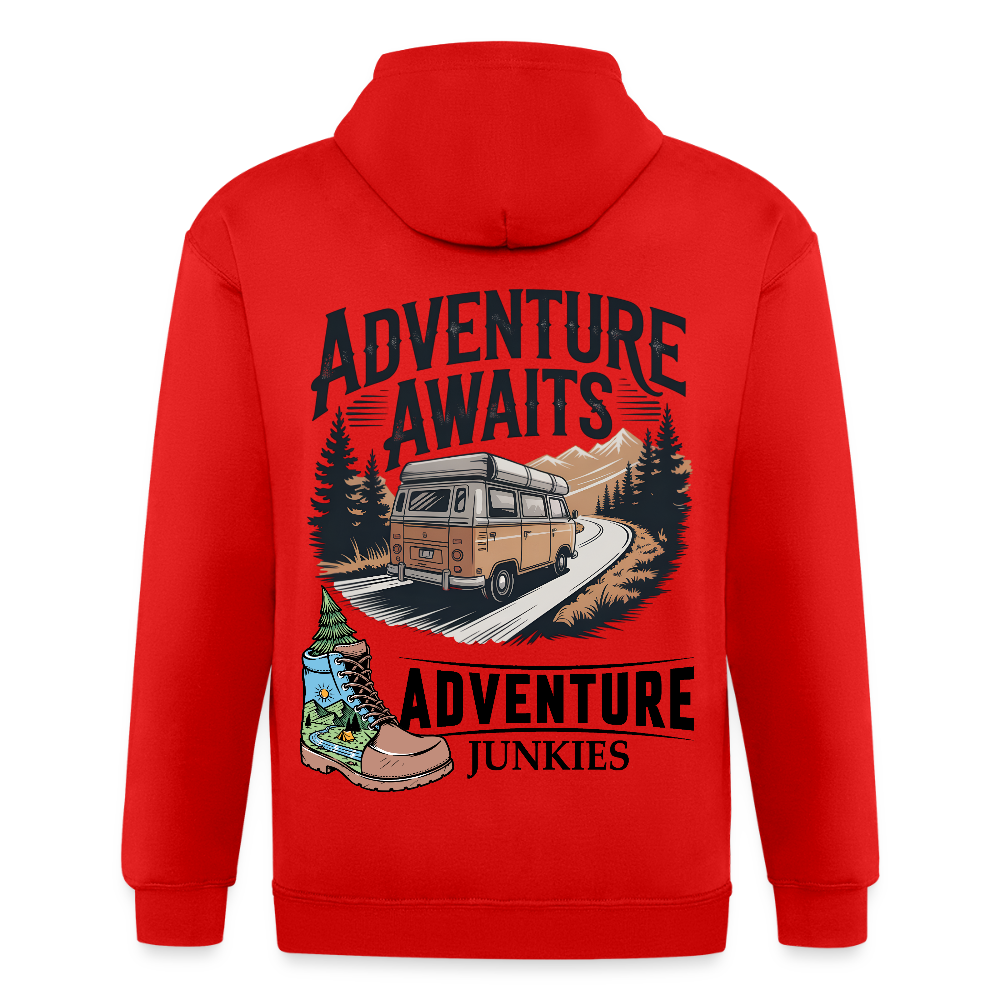 Unisex Heavyweight Hooded Jacket - red