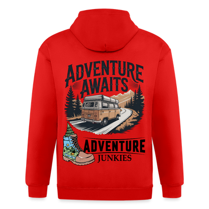 Unisex Heavyweight Hooded Jacket - red