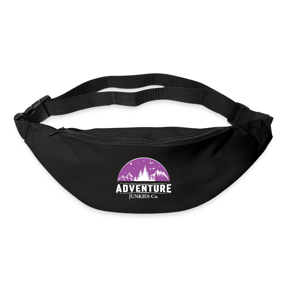 Bum bag Purple Logo - black
