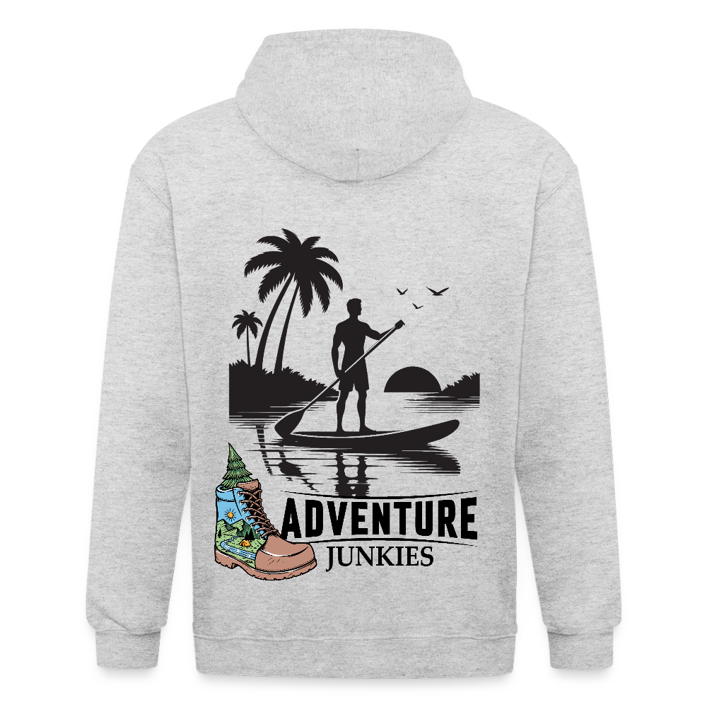 Adult Unisex Heavyweight Hooded Jacket - heather white