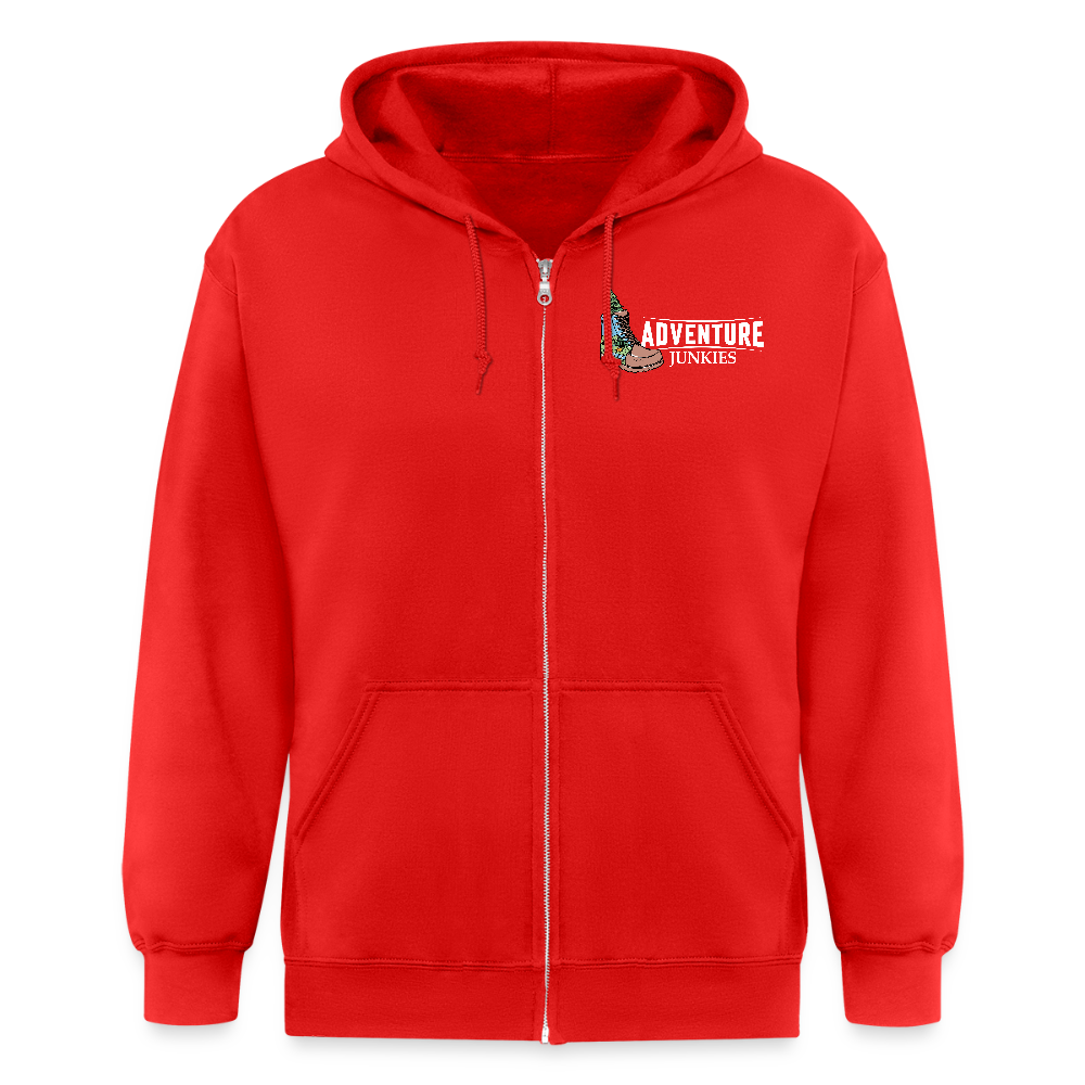 Adult Unisex Heavyweight Hooded Jacket - red