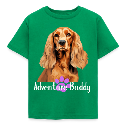 Children's  T-Shirt  {Customise Breed & Paw } - kelly green