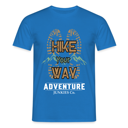 Men's Hiking & Walking T-Shirt - royal blue