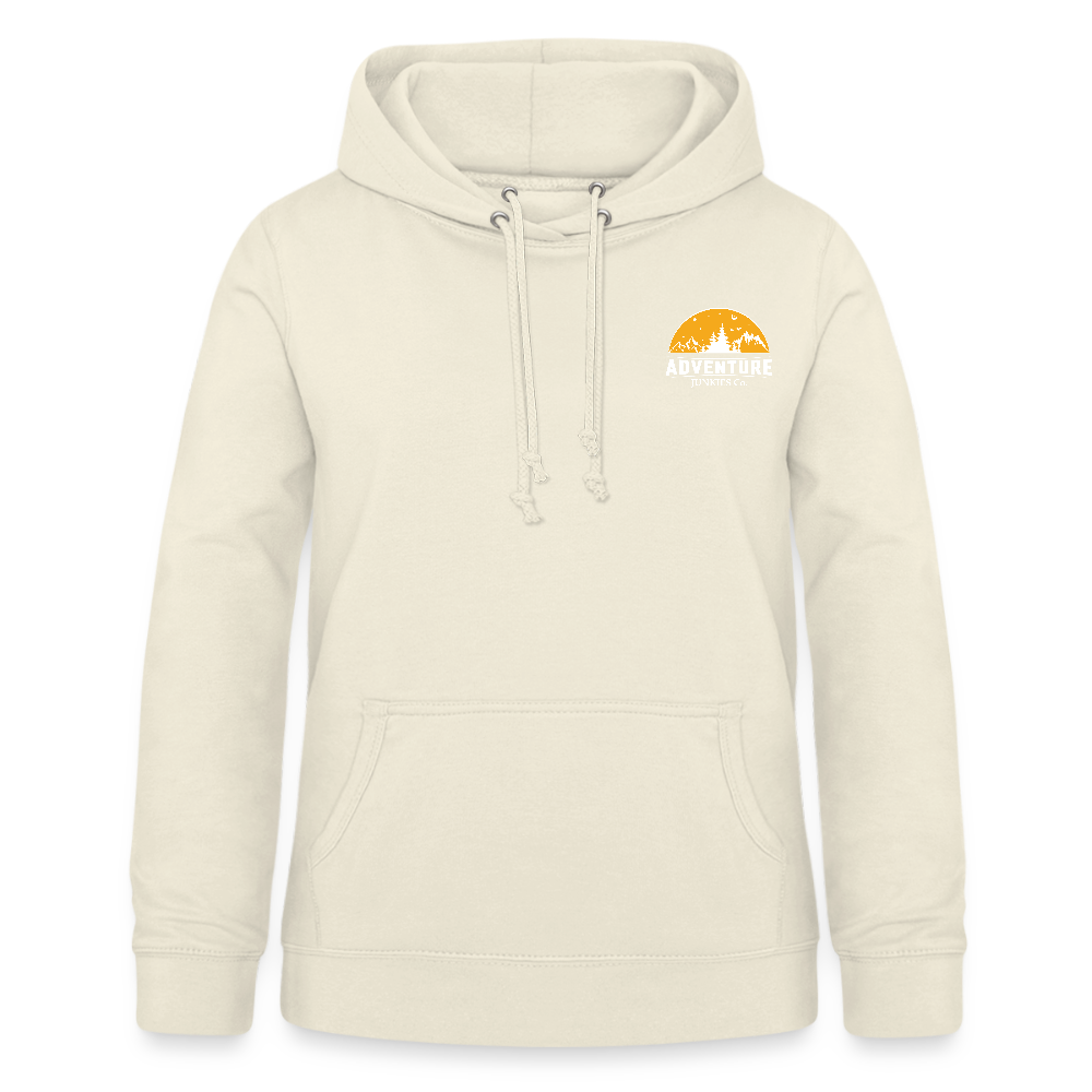Women's Hoodie Orange Logo Design - vanilla