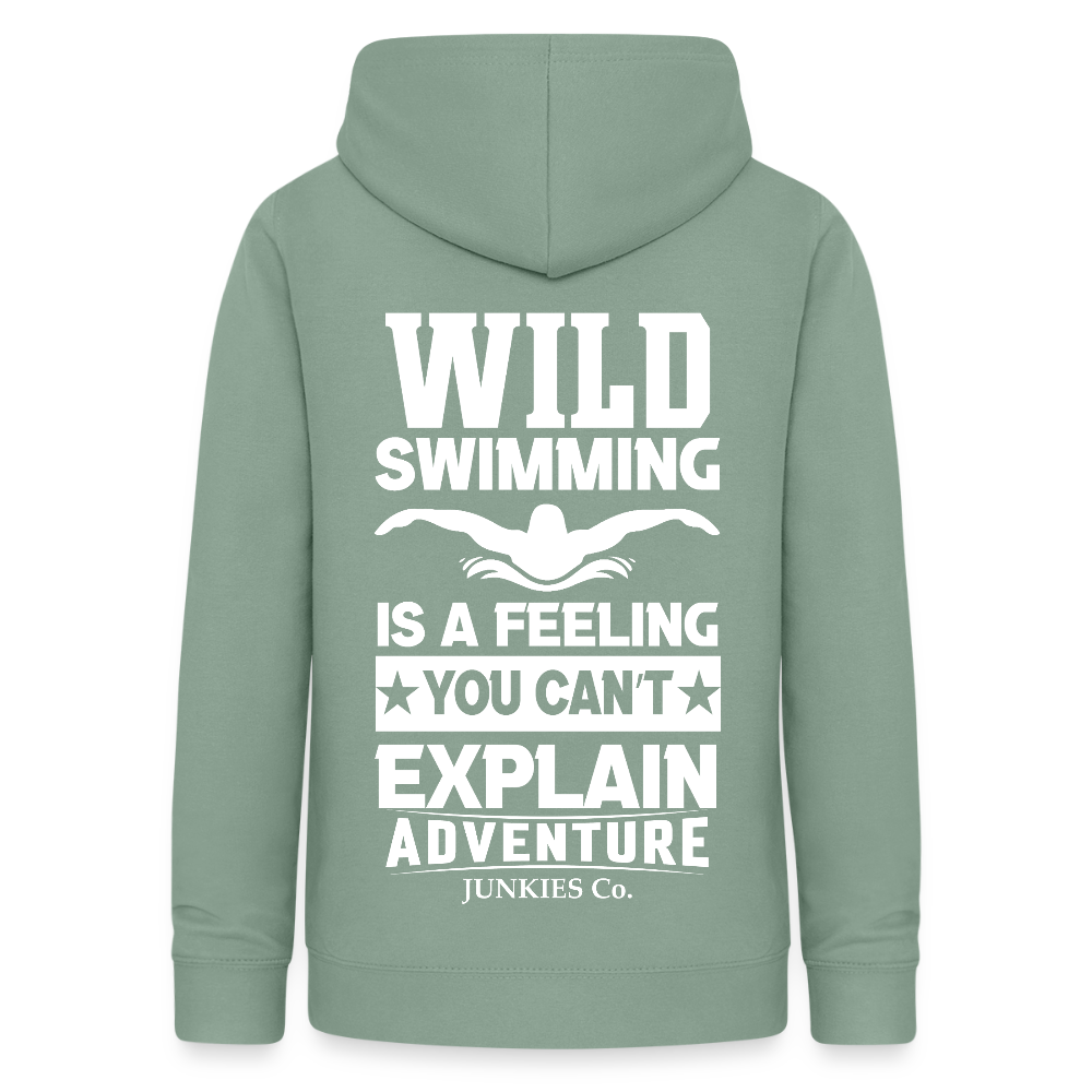 Women's Hoodie Water Adventure - steel green