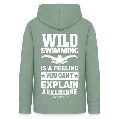 Women's Hoodie Water Adventure - steel green