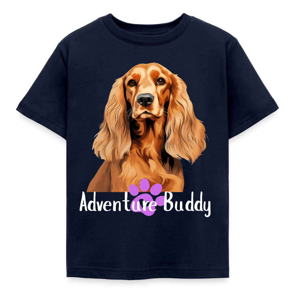 Children's  T-Shirt  {Customise Breed & Paw } - navy