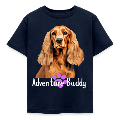 Children's  T-Shirt  {Customise Breed & Paw } - navy