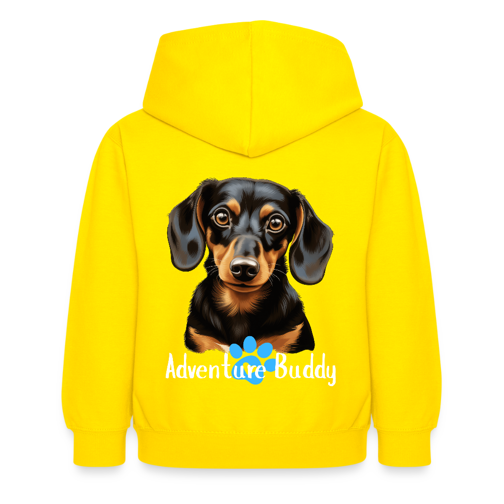 Children's Unisex Hoodie  {Customise Breed & Paw } - yellow