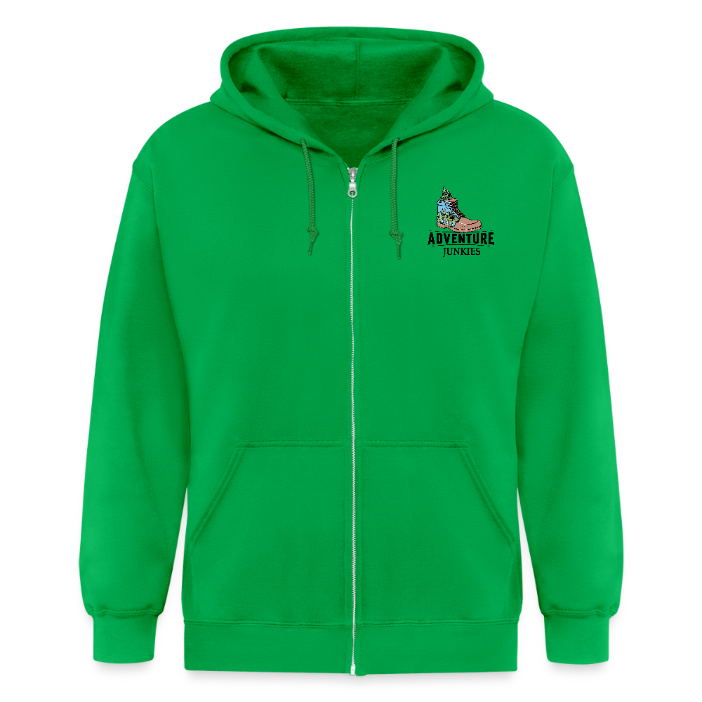 Unisex Heavyweight Hooded Jacket - kelly green