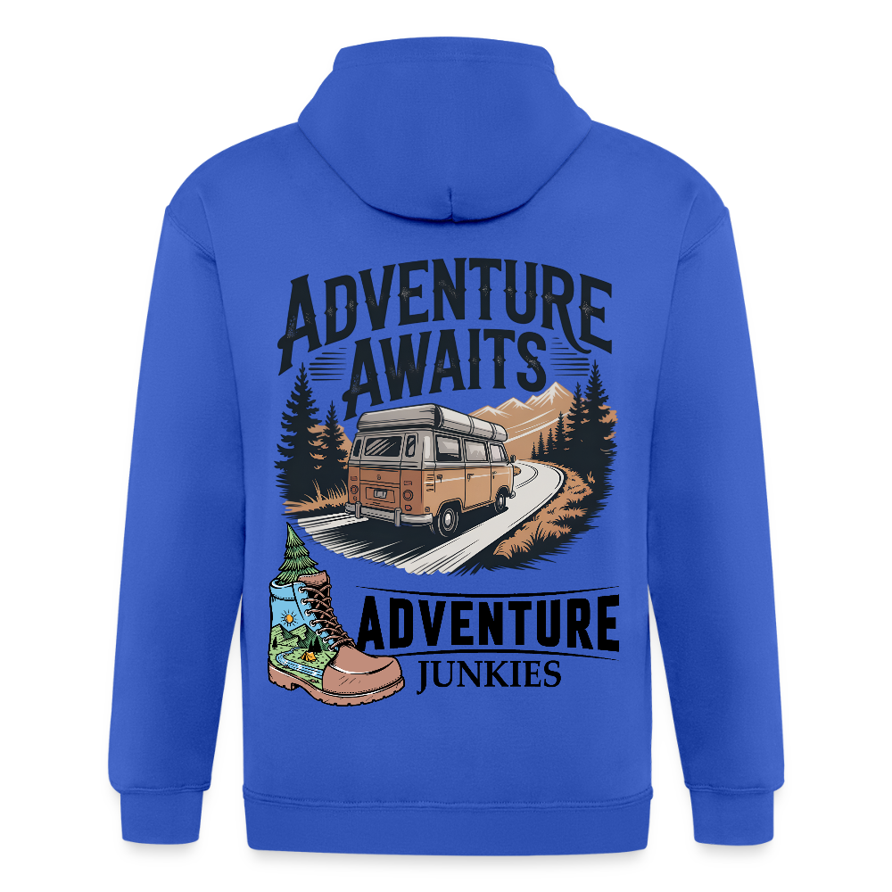 Unisex Heavyweight Hooded Jacket - royal blue