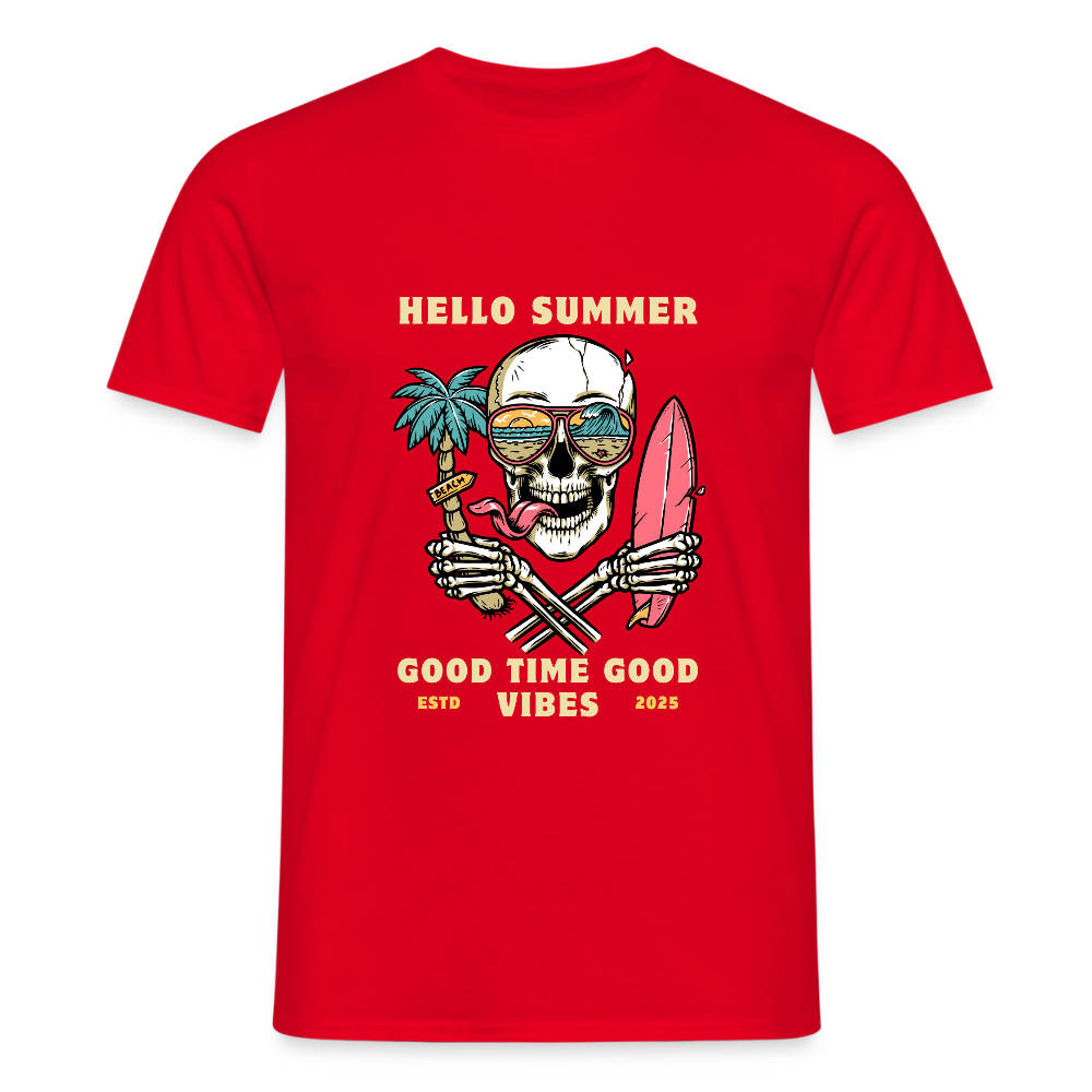 Men's Camping  T-Shirt - red