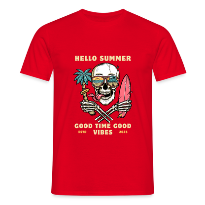 Men's Camping  T-Shirt - red