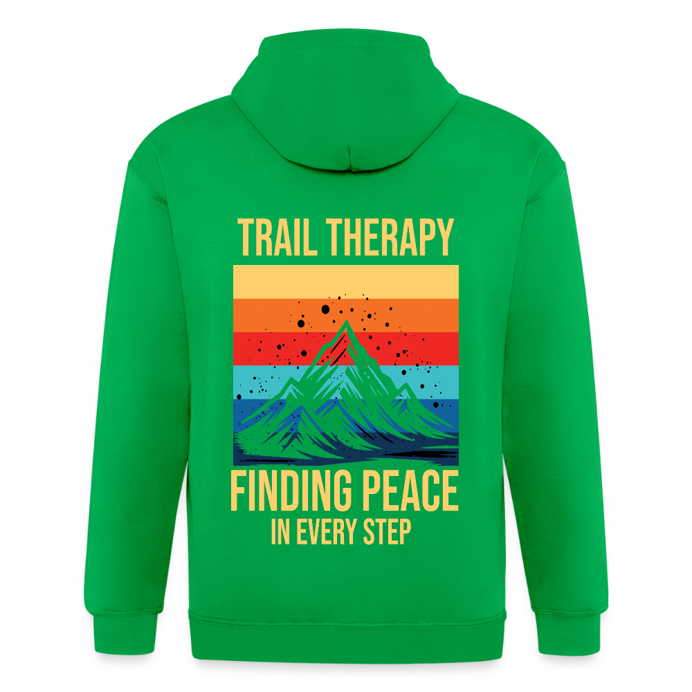 Adult Unisex Heavyweight Hooded Jacket - kelly green